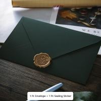 ราคา คราฟท์สีเขียวเข้มวินเทจหนาซองกระดาษกระดาษเขียนจดหมายซองกระดาษวรรณกรรม (21886255903)