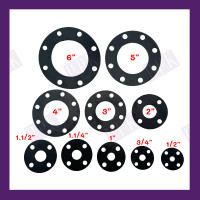 ราคา JK ปะเก็นยางหน้าจาน กันน้ำ ประเก็นยางหน้าแปลน JIS 10K ขนาด 1 2 6 นิ้ว (21445959414)