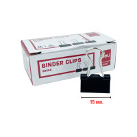 ราคา DELI BINDER CLIPS คลิปดำหนีบกระดาษ ขนาด 15 51mm ใช้หนีบกระดาษเอกสารต่างๆ สะดวกในการรวบรวม บรรจุ 12 ชิ้น (21352500849)
