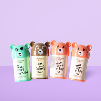 ราคา กบเหลาดินสอ หมีน้อยน่ารัก มี 2 รู พร้อมยางลบ กบเหลาน่ารัก กบเหลาดินสอถังขยะรูปหมี ที่เหลาดินสอ กบเหลาดินสอ2รู คละสี (16628923337)