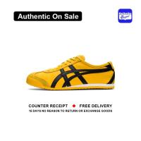 ราคา เคาน์เตอร์แท้ Onitsuka Tiger Mexico 66 Black Yellow รองเท้ากีฬา DL408 0490 รับประกัน 1 ปี (21833140126)