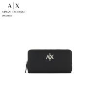 ราคา AX Armani Exchange กระเป๋าสตางค์ผู้หญิง รุ่น AX 948068 4R70000020 สีดำ (21383280068)