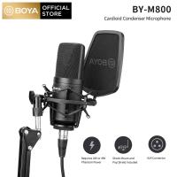 ราคา BOYA BY M800ไดอะแฟรมขนาดใหญ่ไมโครโฟนคอนเดนเซอร์คาร์ดิออยไมโครโฟนสตูดิโอไมโครโฟนสำหรับบันทึกเสียงเสียงนักร้อง Podcaster Home Audio YouTube วิดีโอ (1851912381)