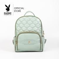 ราคา Playboy รุ่น Nifty Womens backpacks กระเป๋าเป้ผู้หญิง รหัส ST B243PB569 ดีไซน์เย็บนวมลายPB มี 2 สี สีชมพูและสีเขียว (22274362668)