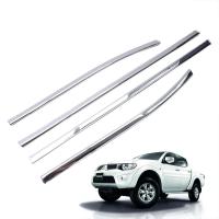ราคา คิ้วขอบกระจก 4 ประตู สีโครเมี่ยม สำหรับ Mitsubishi Triton ปี 2008 2014 (16244070849)