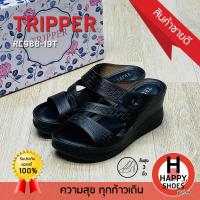 ราคา ของแท้100 ส่งด่วน ส้น 3 นิ้ว TRIPPER รองเท้าเพื่อสุขภาพ รองเท้าสวมส้นสูง รองเท้าพื้นนุ่ม รุ่น RC988 19T สวย นุ่มเบา สบายเท้า (22037691264)