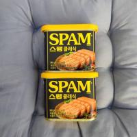 ราคา spam สแปม หมูแฮมกระป๋อง สุดฮิตจากเกาหลี รุ่น clic light 25 ขนาด 340g 300g 200g 80g cj spam 스팸 lotte lunchon meat (17226046383)