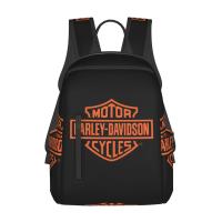 ราคา Harleys Davidson เป้สะพายหลัง14 7นิ้วสำหรับนักเรียนเดินทางกระเป๋าเป้พิมพ์ลายกระเป๋าเดินทางที่ทนทานมีกระเป๋าซิปหลายใบออกแบบสำหรับกลางแจ้ง (17860979576)
