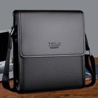 ราคา กระเป๋าหนังใส่เอกสารสำหรับออกทริปธุรกิจแบบเรียบง่ายสะพายข้างสะพายไหล่ข้างเดียวแบบลำลองสำหรับผู้ชาย POLO แบบใหม่ (14993804133)
