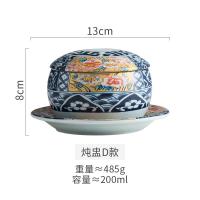 ราคา ถ้วยตุ๋นสไตล์ญี่ปุ่นถ้วยซุปเซรามิกพร้อมฝาจานสีพิเศษชามตุ๋นรังนกถ้วยนึ่งไข่หม้อตุ๋นซุปขนาดเล็ก (16071287561)