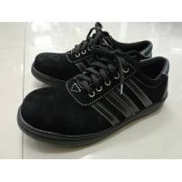 ราคา รองเท้าเซฟตี้หัวเหล็ก รุ่นหนังกลับแถบ พื้นกันลื่น หนังกลับสีน้ำตาล ดำ แทน (22142534981)