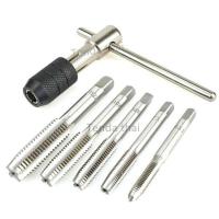 ราคา 2024 ผู้ขายคนไทย ชุดต๊าบเกลียว ชุดทำเกลียวใน 6 ชิ้น TAP WRENCH SET M6x1 0M7x1 0M8x1 25M10x1 5M12x1 75 (21624200084)