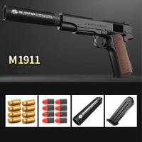 ราคา ปืนของเล่น ของเล่นเด็ก ของเล่นปืนเนิฟ ปืนของเล่นยิงได้ ของเล่นถูกๆ m1911 รุ่น ของขวัญเด็กๆ กระสุนโฟมนิ่มEAV (21374829025)