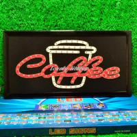 ราคา ป้ายไฟLED ป้ายไฟตัวอักษร ป้ายไฟวิ่ง ป้ายไฟหน้าร้าน ป้ายไฟ Coffee แบบเสียบปลั๊กไฟ ป้ายไฟตกเเต่งร้าน รับทำป้ายไฟ (20971492189)