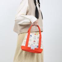 ราคา SingleLady ถุงใส่ข้าว Miffy Miffy rabbit กระเป๋าถือใบเล็กผ้าแคนวาสสีตัดกันแบบหนา (21451672980)