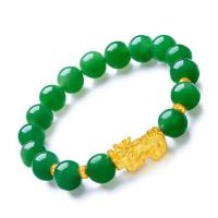 ราคา Tenda ปี่เซียะเรียกทร้พย์ สร้อยข้อมือ สีเขียวมรกต ขนาด 9 มม (1614032817)