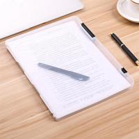 ราคา กล่องใส่เอกสารพลาสติกแบบพกพา A5 A4แฟ้มซองใสจัดระเบียบกล่องเก็บของตั้งโต๊ะโฟลเดอร์กระดาษนักเรียน (21729662505)