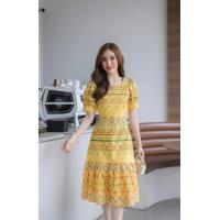 ราคา ชุดผ้าฝ้ายชุดเดรสใส่ทำงานผ้าฝ้ายพิมพ์ลายผ้าฝ้ายเชียงใหม่สวยๆ (21469646126)