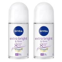 ราคา Nivea นีเวีย โรลออน 50 ml x2 เอ็กซ์ตร้า ไวท์เทนนิ่ง ระงับกลิ่นกาย สำหรับผู้หญิง (21366689021)