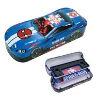 ราคา พร้อมส่ง กล่องดินสอเหล็กยก 3 ชั้น ลายการ์ตูนลายลิขสิทธิ์ Spiderman Avenger Frozen Princess Pencil box Licensed Cartoon (21736627327)