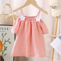 ราคา 4 9 Years Girls Off the shoulder T Shirt Childrens Daily Short Sleeve top (21777234237)