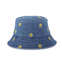 ราคา หมวกบักเก็ต ผ้ายีนส์ ปักยิ้ม มี 3 สี BUCKET (22051703755)