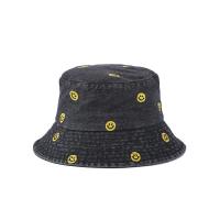 ราคา หมวกบักเก็ต ผ้ายีนส์ ปักยิ้ม มี 3 สี BUCKET (22051703753)