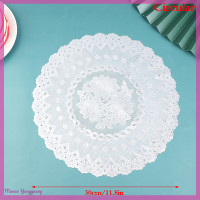 ราคา Manao เสื่อรองจานลายลูกไม้ปักลาย3D สำหรับห้องครัวแผ่นรองผ้าเช็ดปากลายคริสต์มาส (20872393043)
