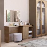 ราคา SB Design Square SB FURNITURE โต๊ะเครื่องแป้ง โต๊ะทำงาน ขนาด 160 ซม รุ่น VALLEY สีไม้อ่อน ที่นั่งด้านซ้าย 160x40x75 ซม (21406867582)