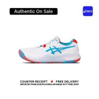 ราคา Official Asics GEL Resolution 9 White Red รองเท้าวิ่ง 1041A435 100 Complete Shoes Box (21941666388)