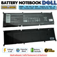ราคา ส่งฟรี ประกัน 1 ปี Dell XPS แบตเตอรี่ ของแท้ Battery Notebook Dell XPS 15 9500 9510 Series (21760207540)