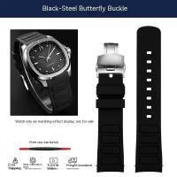 ราคา ผู้ชายยางนาฬิกาอุปกรณ์เสริมสำหรับ Mido ใหม่คนถือหางม้า M049 526สายยาง Mido ทีวี M049โค้งปากสายนาฬิกาข้อมือ22มิลลิเมตรกันน้ำ (21720010088)