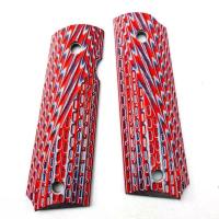 ราคา 1 Pair G10 Tactics Textured 1911 Grips Handle Patch CNC DIY Making Decor Slabs Scales Custom Accessories Decor Slabs Non Slip (21437289515)
