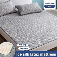 ราคา 90 180ซม ที่นอนยางพาราไหมน้ำแข็ง ฤดูร้อนที่นอนเครื่องปรับอากาศลื่นที่นอนเย็นเดี่ยวคู่เย็นเสื่อทาทามิที่นอน (21949186855)