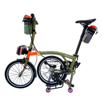 ราคา Litepro ที่ใส่ขวดน้ำด้านหน้ากรอบแร็คกระเป๋า Seatpost ที่ใส่กรงพร้อมหัวเข็มขัด Velcro สำหรับอุปกรณ์เสริมสำหรับจักรยาน Brompton (11144756065)