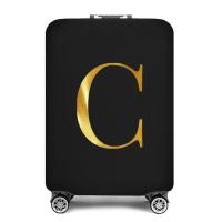 ราคา พร้อมสต็อก ผ้าคลุมกระเป๋าเดินทางอุปกรณ์เสริมกระเป๋าถุงยางยืดผ้าคลุมกระเป๋าเดินทาง 26 ตัวอักษรภาษาอังกฤษพิมพ์สำหรับกระเป๋าเดินทางขนาด 18 32 นิ้วฝาครอบกันฝุ่น (22030986642)