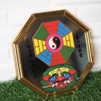 ราคา กระจก8เหลี่ยม แก้ฮวงจุ้ยบ้าน ลายสิงห์คาบดาบ หยินหยาง ขนาด 4 8 นิ้ว (18310794915)