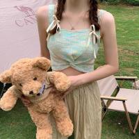 ราคา H H พร้อมส่ง เสื้อกล้ามถักไหมพรมสีรุ้ง หลากหลายโทนสีคิ้วมาก C609 C (18725293943)