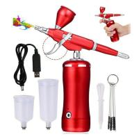 ราคา WhMy Easy Use Portable Airbrush Compressor Wireless Personal Air Brush Kit (15958181319)
