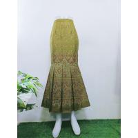ราคา กระโปรงหางปลา กระโปรงผ้าไทยผ้าฝ้ายพิมพ์ลาย (21918701706)