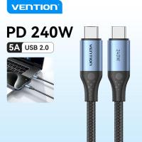 ราคา Vention สายชาร์จเร็วสายเคเบิล240W USB C 4 0 To UBS C สำหรับสลับ MacBook Air 2020 S22ซัมซุง Note 20 S10 USB สำหรับแล็บท๊อป USB 4 0 Type C เป็น USB 4 0 Type C หัวชาร์จเร็ว240w (22150476072)