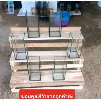 ราคา ชั้นวางโหลปลากัด ขนาดเล็ก ไม้สักแท้ (21855828603)