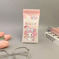 ราคา สร้างสรรค์น่ารัก Sanrio Kuromi แว่นตากรณีแบบพกพาป้องกันความดันหนัง PU แว่นตากันน้ําถุงป้องกัน (22087337650)