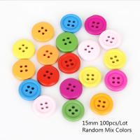 ราคา 20 100ชิ้น ถุงสี่หลุมสุ่มสีผสมรอบไม้ Flatback DIY กระดุมไม้จักรเย็บผ้าหัตถกรรมสมุดเสื้อผ้าอุปกรณ์ตกแต่ง (14615677817)