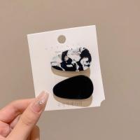 ราคา 2 ชิ้นน่ารักชนกันกิ๊บสีผมสำหรับผู้หญิงรูปไข่ Acetate Bang Clip คลิปปากเป็ดสาวกิ๊บอารมณ์ Headwear เครื่องประดับผม (22107439961)