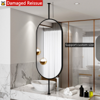 ราคา Bathroom Mirror Bedroom Mirror Upper Boom Mirror Sink Mirror Beauty Mirror Aluminum Alloy Mirror Oval Mirror Hotel Mirror Toilet Mirror Washbasin Decorative Mirror (21418691211)