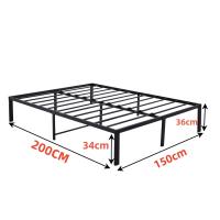 ราคา เตียงเหล็ก โครงเตียงเหล็ก เตียงนอน เตียงคู่ 3 5 4 5 6 ฟุต โครงเตียง (21256748803)