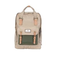 ราคา DOUGHNUT รุ่น Macaroon Large Jungle II Series Beige กระเป๋าเป้ สารพัดช่องจัดเก็บ สายสะพายบุนวม อะไหล่หนังแท้ ทนทาน ของแท (22156887360)
