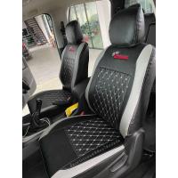 ราคา หุ้มเบาะสวมทับตรงรุ่น isuzu d max 2012 2019 4 ประตู ลาย 5d สี ดำด้ายขาว ขอบเทาอ่อน หุ้มเบาะพีพีออโต้ (21352207018)