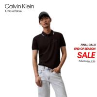 ราคา CALVIN KLEIN เสื้อโปโลผู้ชาย ทรง Regular รุ่น J326120 BAE สีดำ (21727290407)